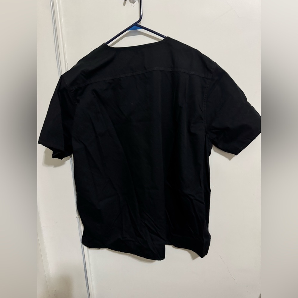 Carhartt Ripstop Scrub Top  XL Black V-Neck Workwear Medical Utility - Picture 2 of 10